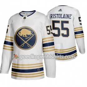 Buffalo Sabres Rasmus Ristolainen 55 50th Anniversary Adidas 2019-2020 Wit Authentic Shirt - Mannen